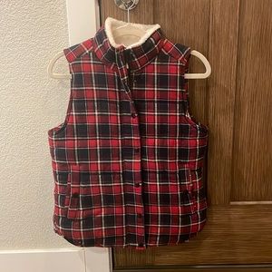 NWOT - Womens Small Plaid Vest